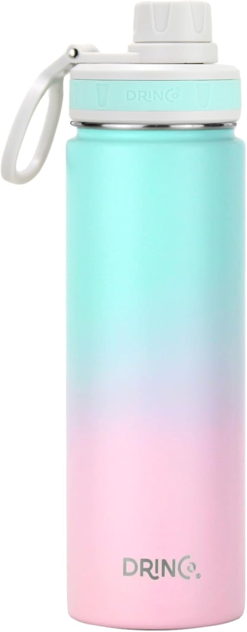 Stainless Steel Water Bottle Spout Lid Vacuum Insulated Double Wall Water Bottle Wide Mouth (40Oz 32Oz 22Oz 18Oz 14Oz) Leak Proof Keeps Cold or Hot (22 Oz, 22Oz Macaron)