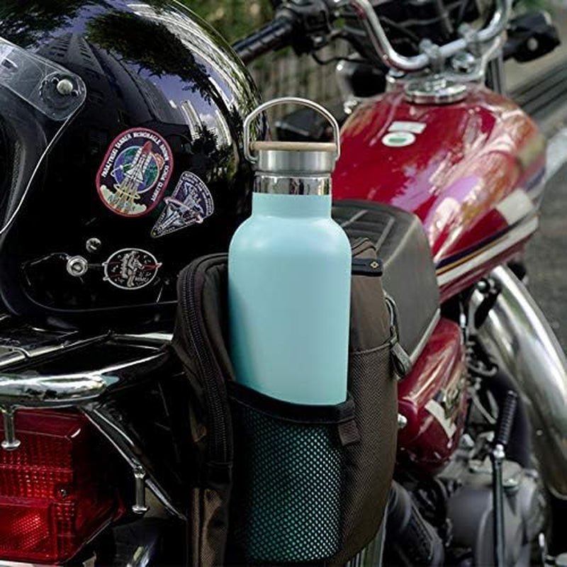 Stainless Steel Insulated Water Bottle 25 Oz with 3 Lids, Vacuum, Insulated Stainless Steel, Hot Water, Cold Water, Sports Water Bottle (Blue)
